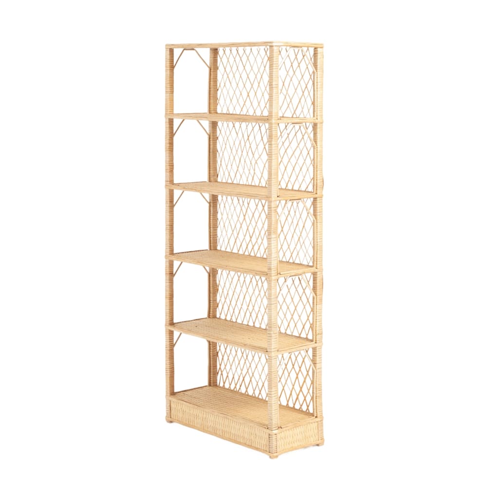 Rattanregal Beige 65x140x26 cm - Maisons Du Monde