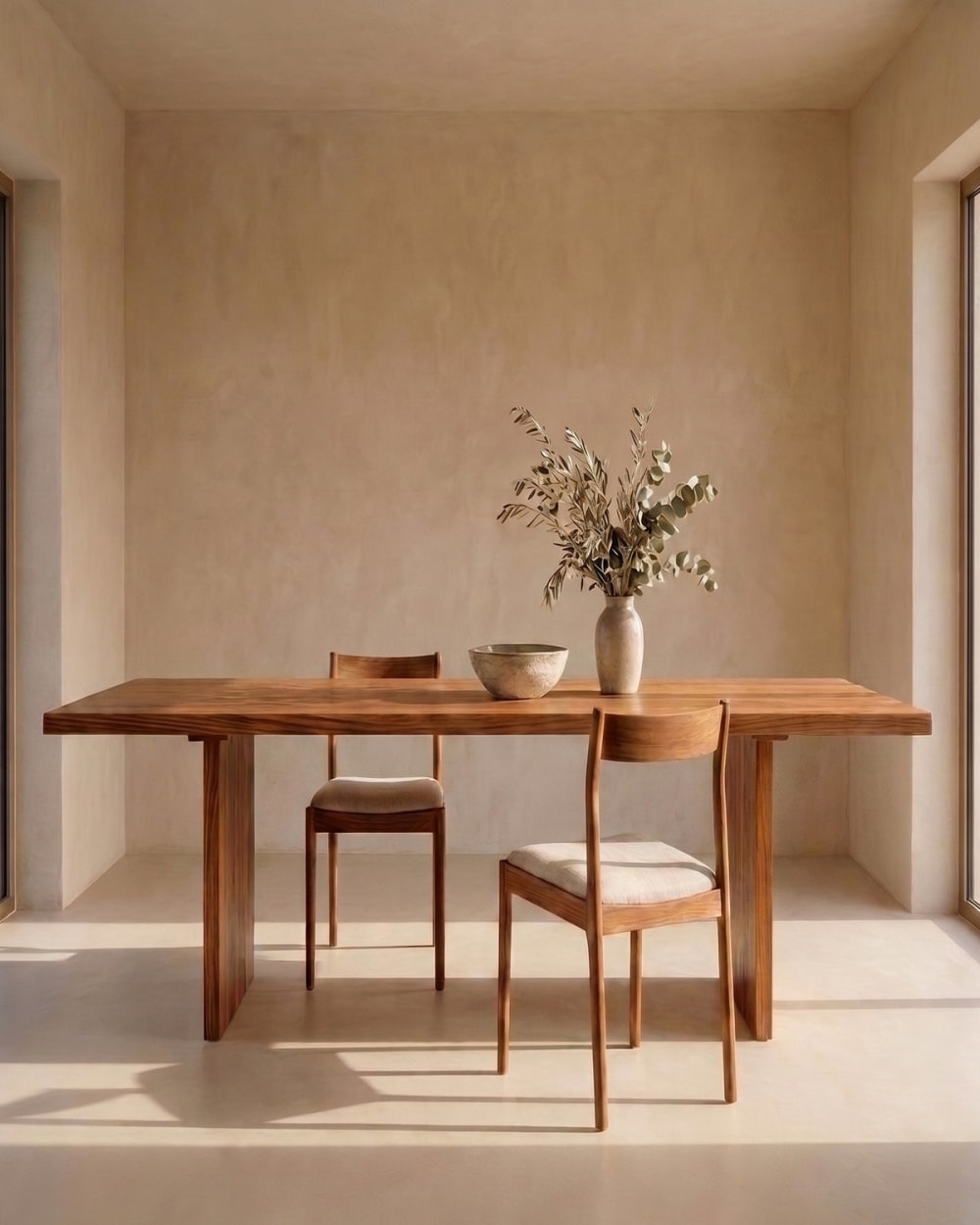 Hannun Esstisch aus massivem Kiefernholz Braun style modern Braun