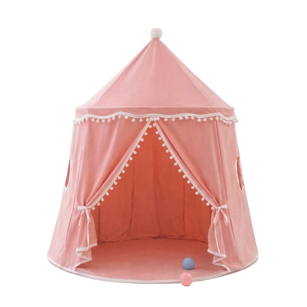 Babykare Feenschloss-Spielzelt mit Matte für Kinder ROSA PES - POLYESTER Kinder