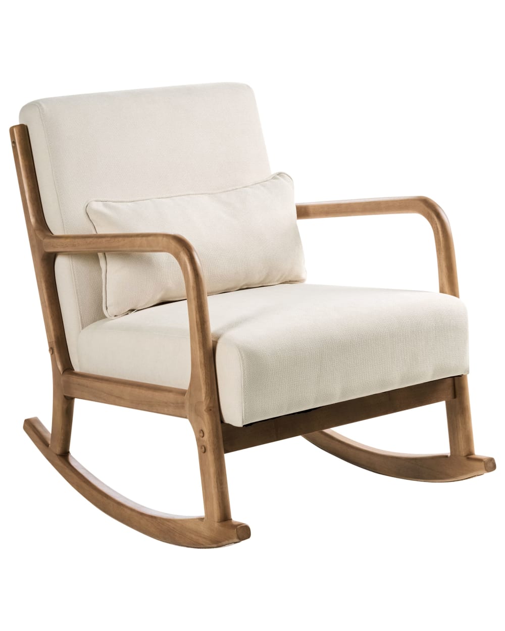 Schaukelsessel Aus Stoff 82Cm, Beige