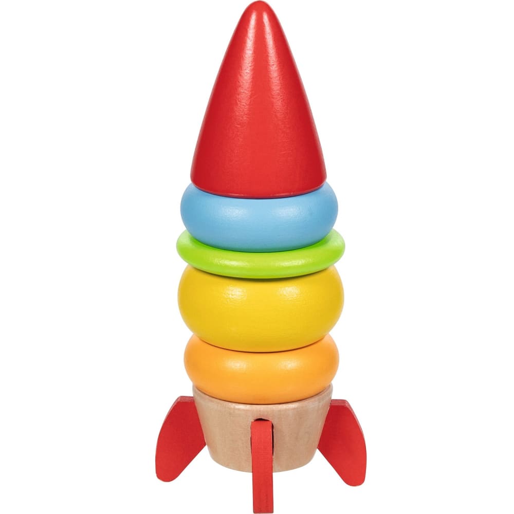 Goki Stapelrakete Sternensprinter ROT HOLZ Baby