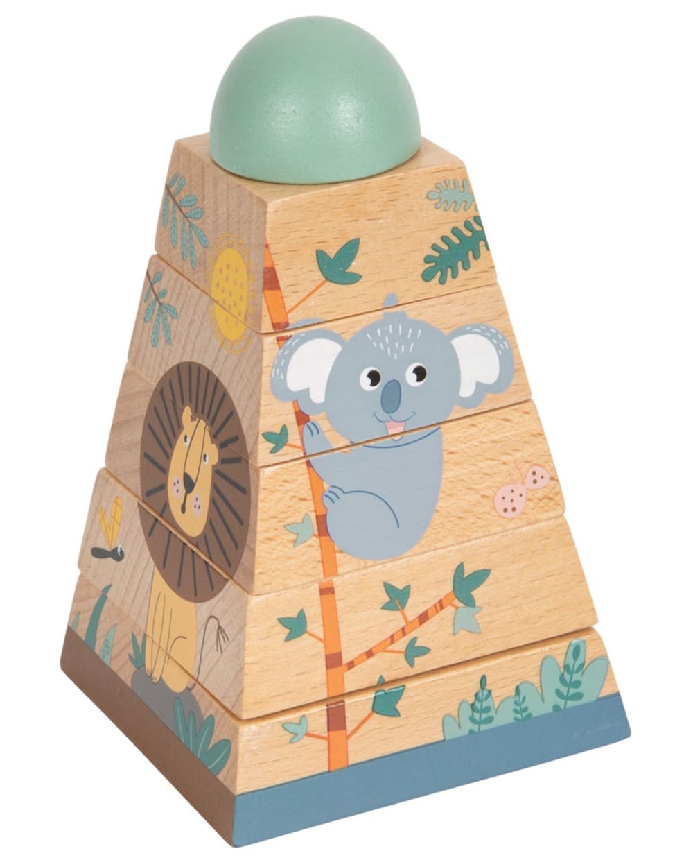 Small foot company Stapelturm Safari BEIGE HOLZ Baby