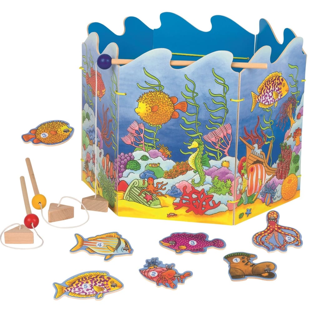 Goki Angelspiel BLAU HOLZ Baby