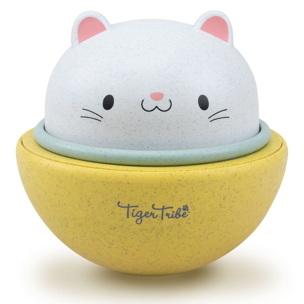 TIger Tribe Schaukel- und Rollwagen Katze GELB PVC - POLYVINLYCHLORID Baby