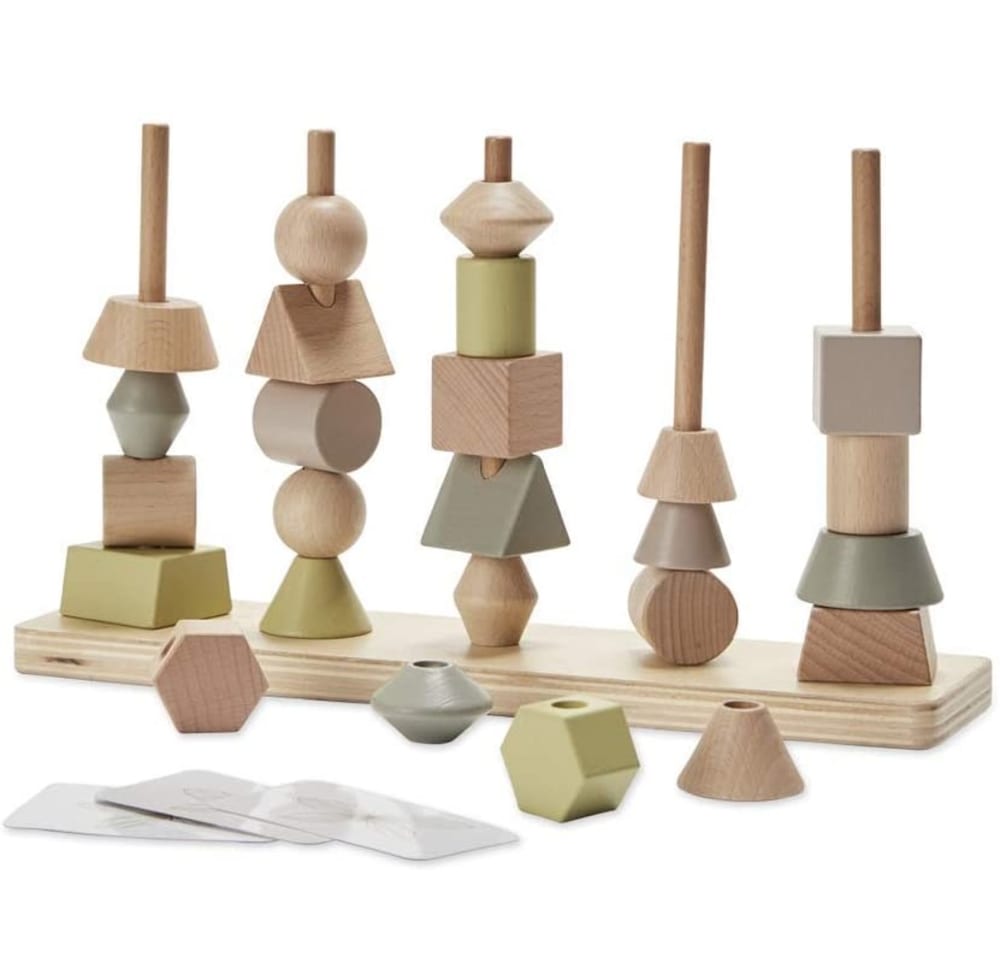 ByAstrup Formen Stapelturm BEIGE HOLZ Baby
