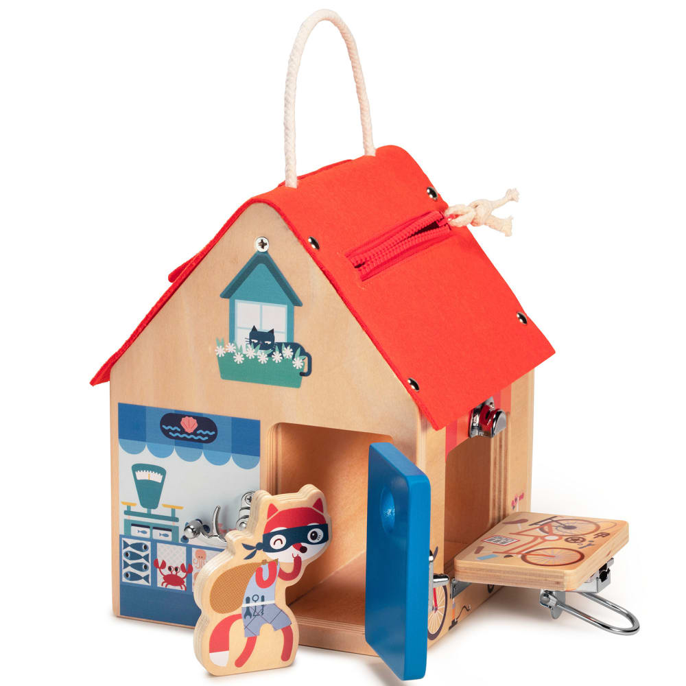 Lilliputiens Schlosshaus Multi-Closure-Lernhaus style modern MEHRFARBIG HOLZ Baby