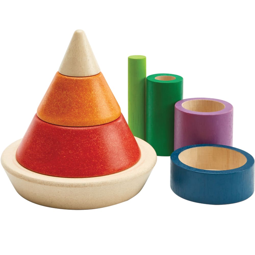 PLAN TOYS Kegelpuzzle Unit Plus ORANGE HOLZ Baby