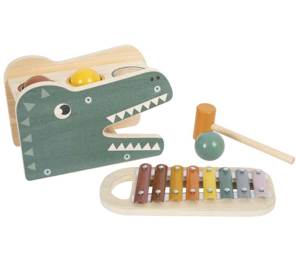 Small foot company Klopfspiel mit Xylophon Safari GRÜN HOLZ Baby