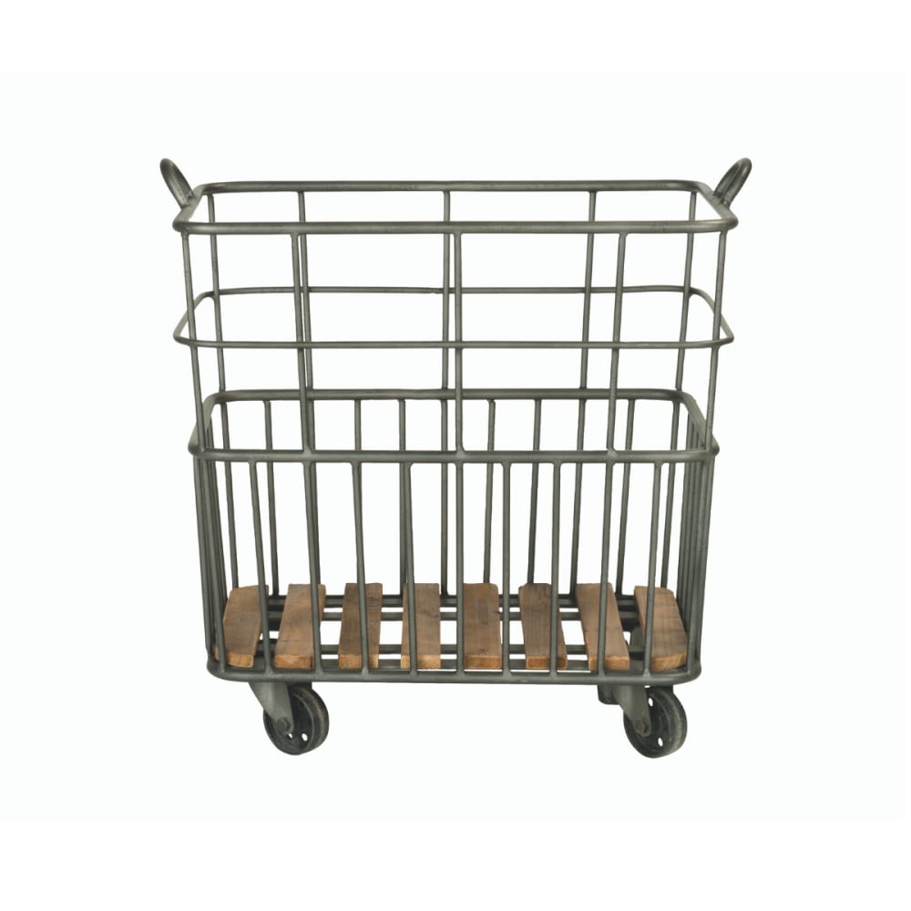 chariot en métal à
