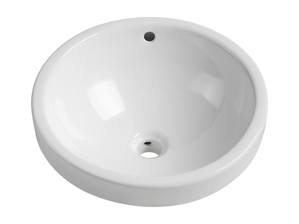 Vasque à encastrer céramique blanc