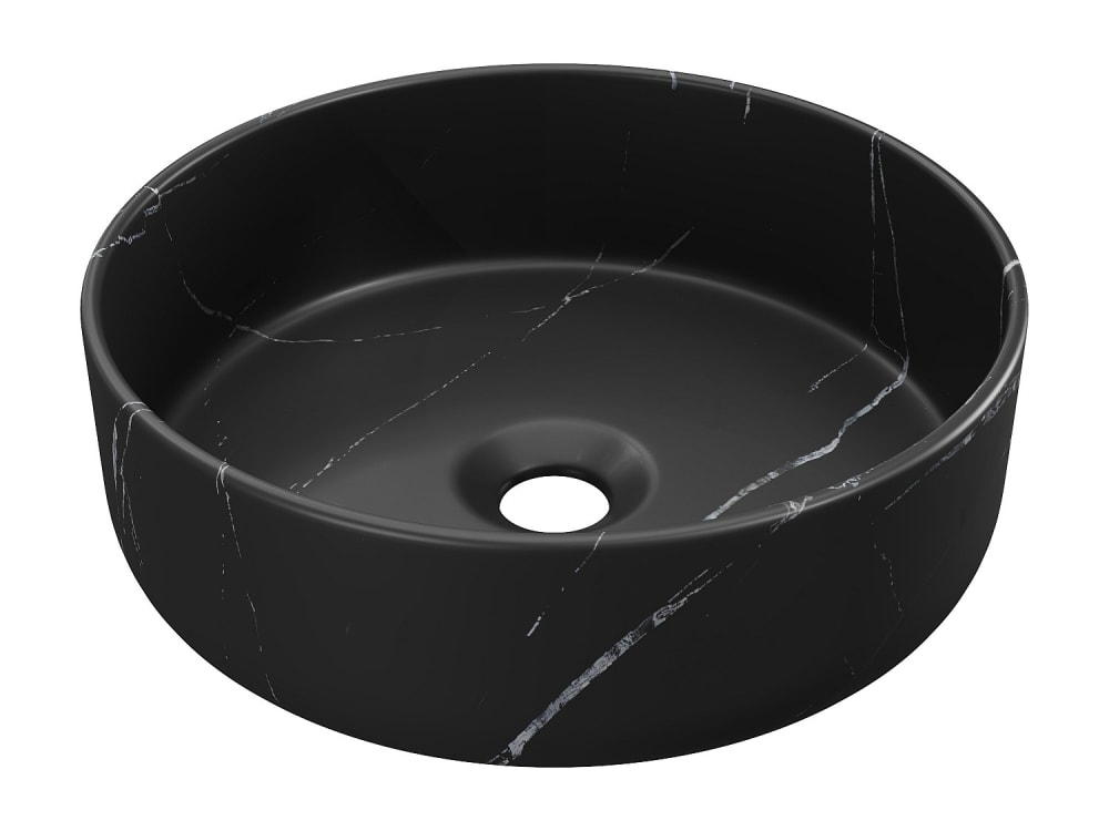 Vasque à poser céramique noir