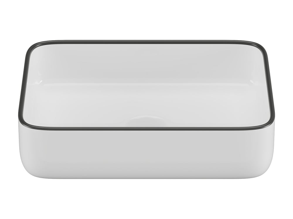 Vasque à poser céramique noir, blanc