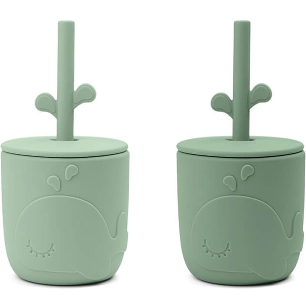 Lot de 2 gobelets à paille
