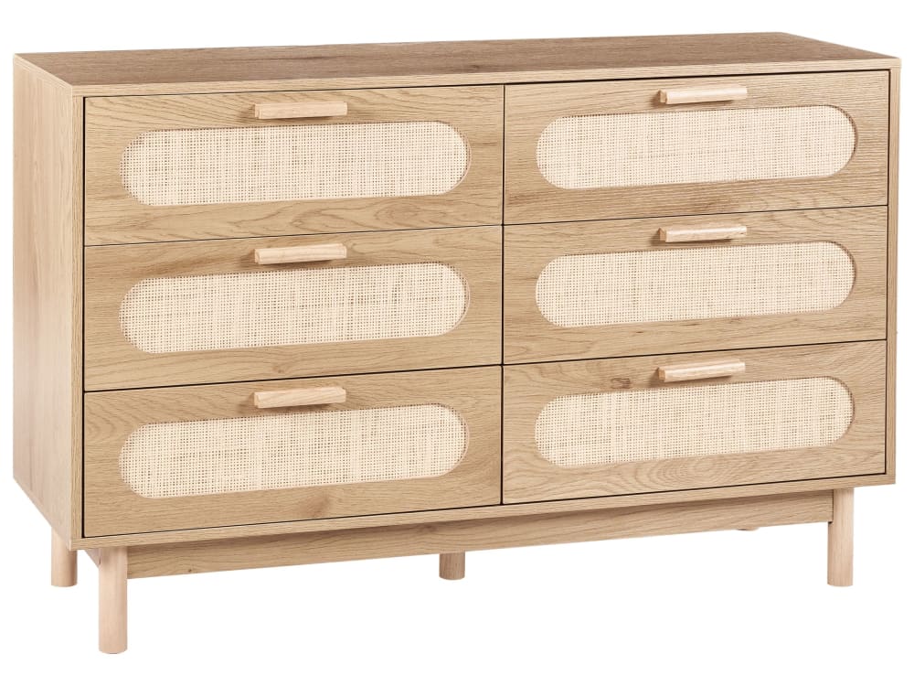 Commode à 6 tiroirs - clair