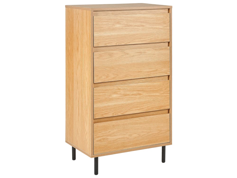 Kommode Mit 4 Schubladen Aus Holzwerkstoff 104Cm, Braun