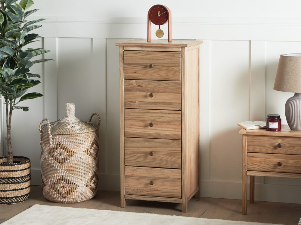 Kommode mit 5 Schubladen aus Holz 111cm, braun - Maisons Du Monde