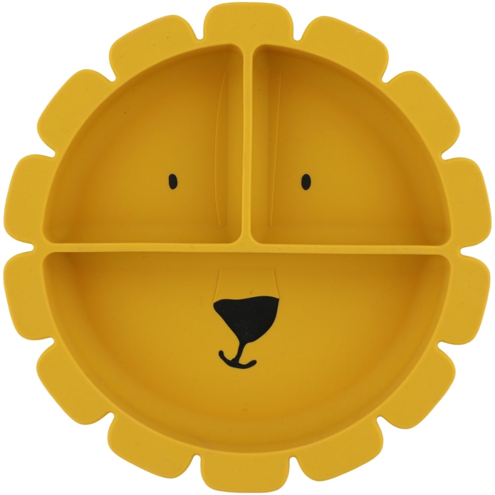 Assiette à compartiments en silicone Mr. Lion