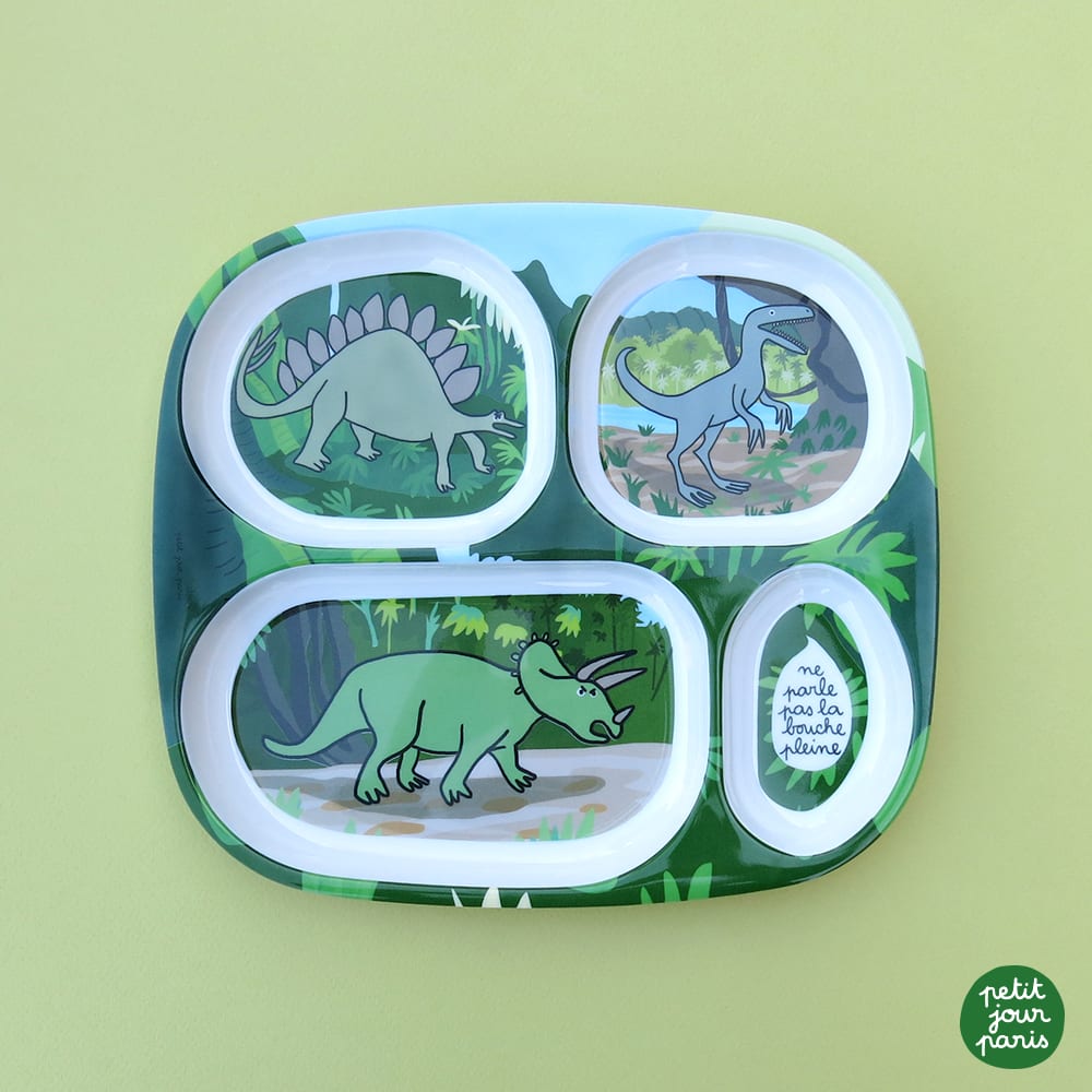 Tellertablett mit Fächern Dinosaurier - Maisons Du Monde