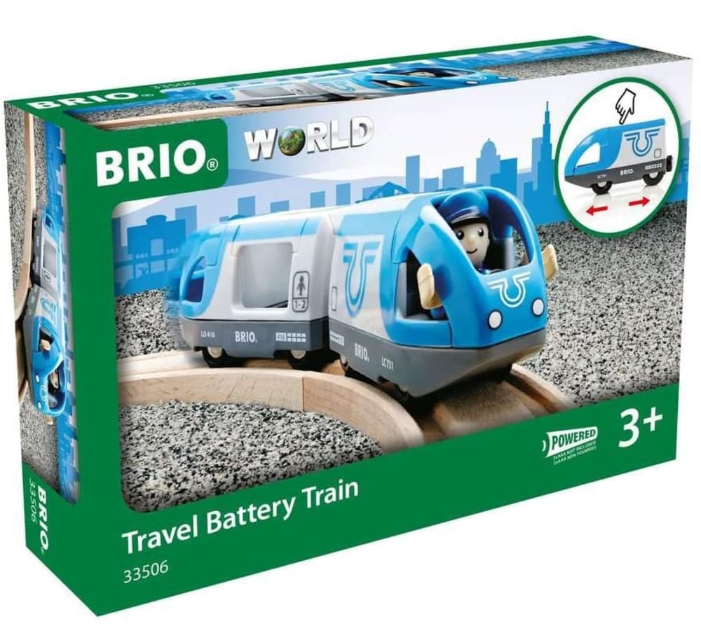 Brio Blauer Reisezug (Batterielok) style modern BLAU PVC - POLYVINLYCHLORID Kinder