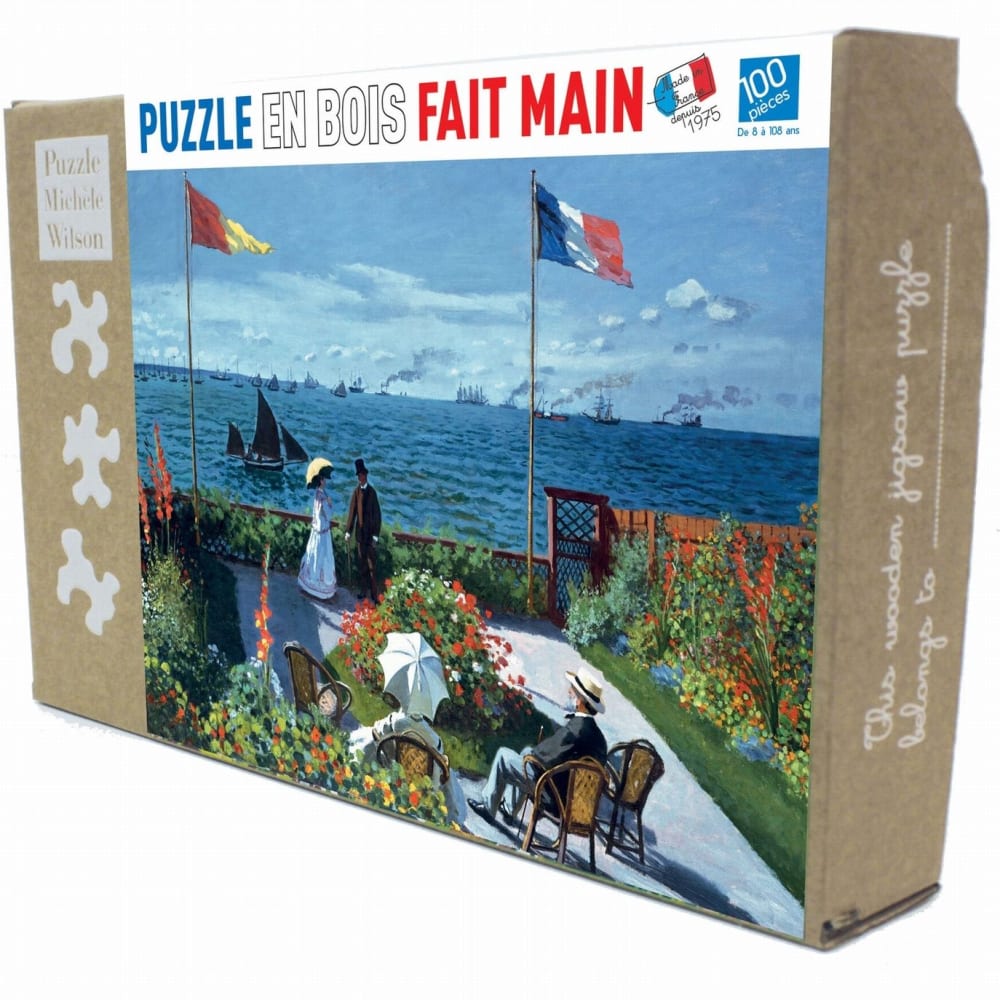 PUZZLE MICHÉLE WILSON Holzpuzzle mit 100 Teilen, handgefertigt in Frankreich von Michèle Wilson. Geeignet für Kinder ab 36 Monaten. Braun