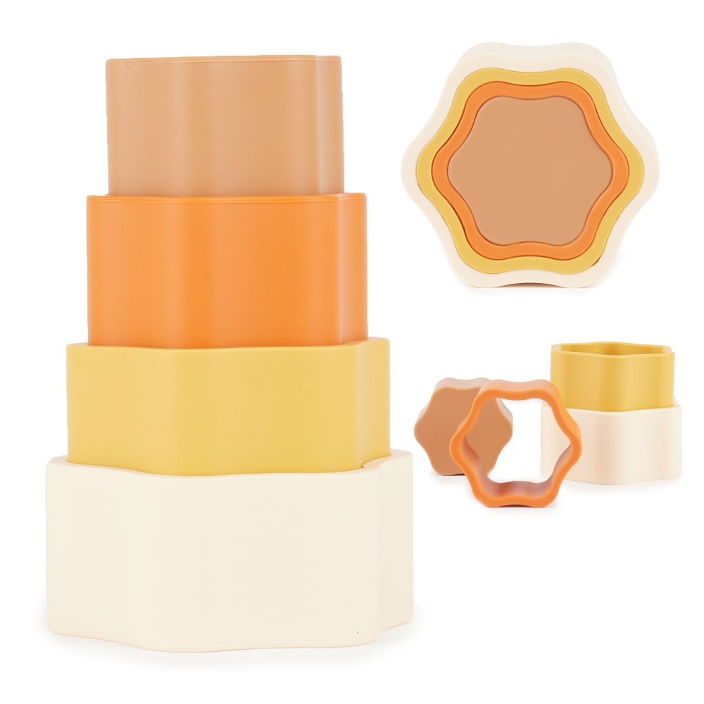 Tasses à empiler en silicone