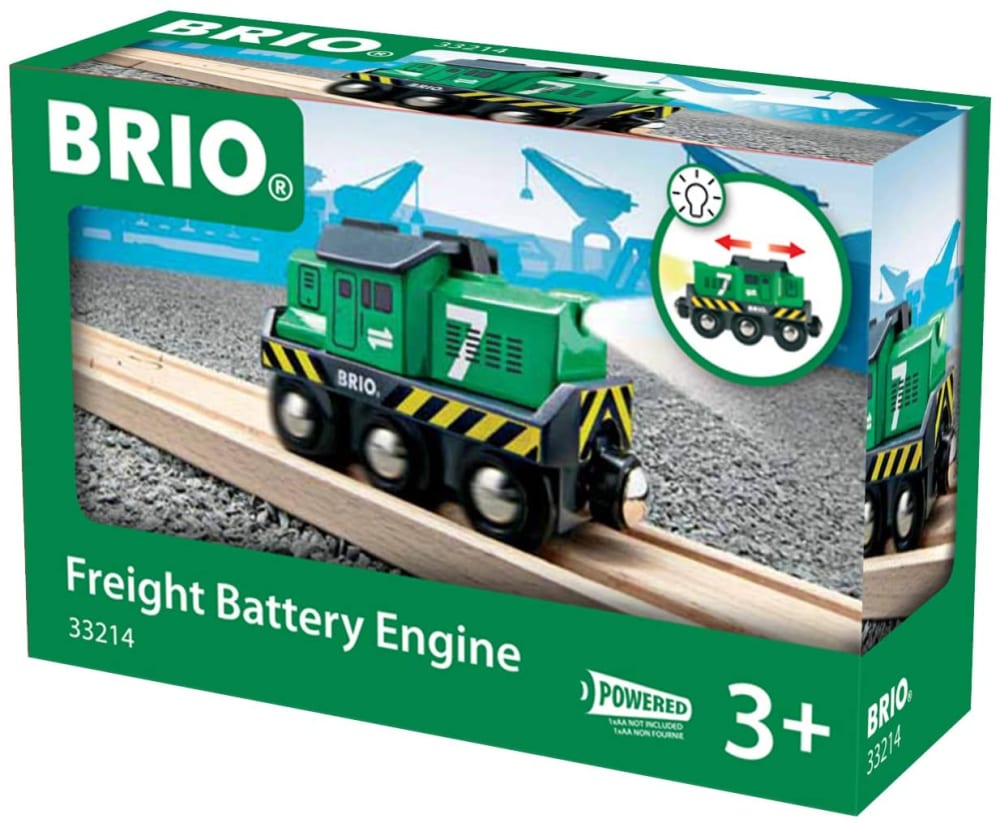 Brio Güterzuglokomotive grün style modern Holz Kinder