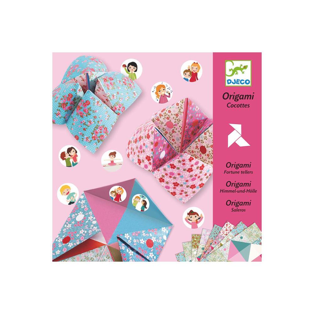 Papier origamis cocottes à gages - fleurs