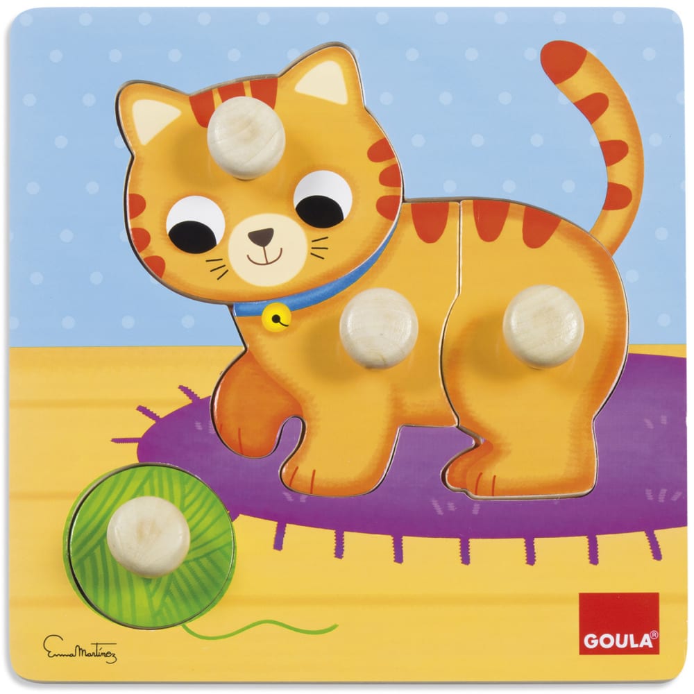 Goula Puzzle Katze MEHRFARBIG HOLZ Kinder