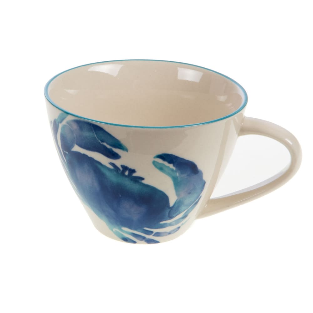 Tasse à thé  blanc en grès