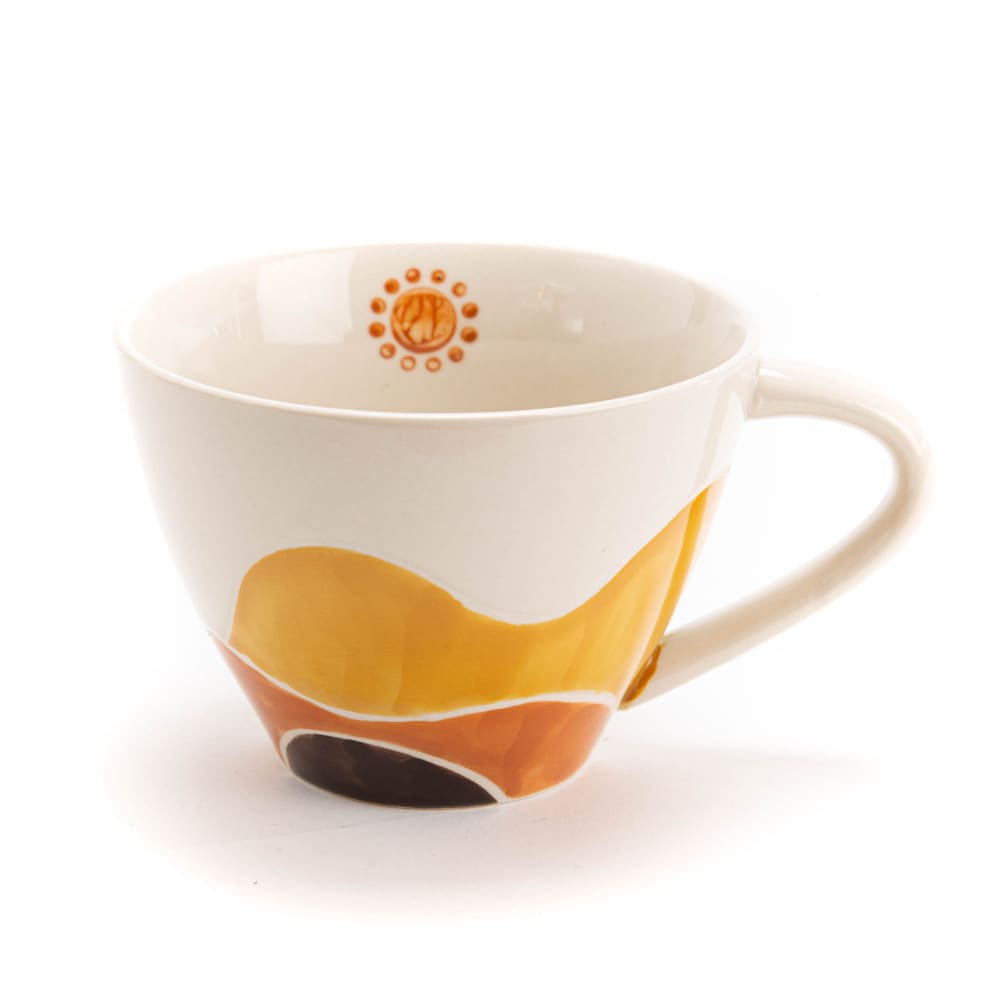 Tasse à thé alméria blanc en grès