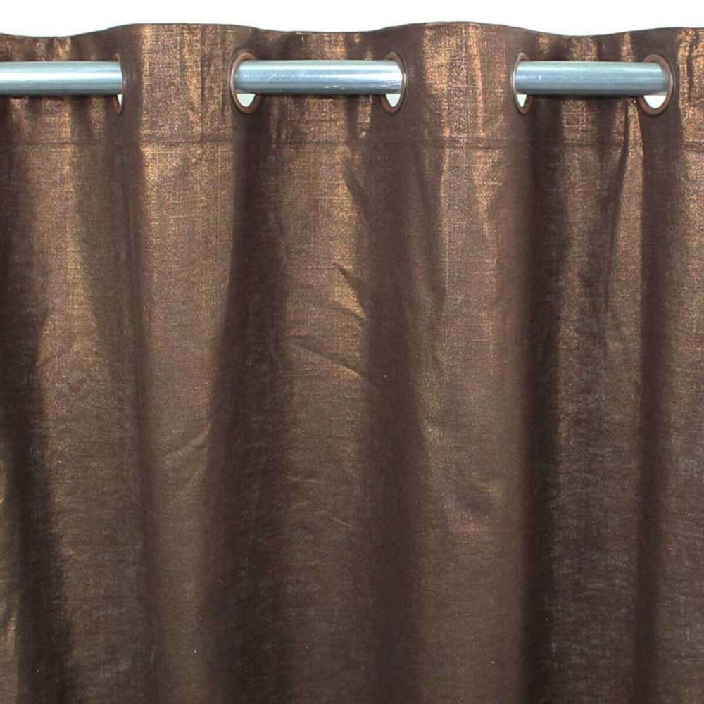 Rideau à reflets irisés chocolat 140x250
