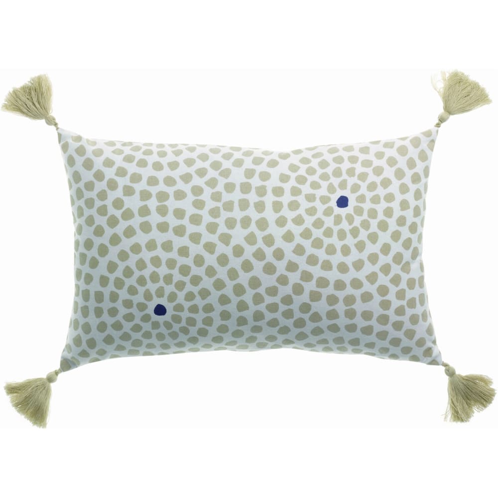 Coussin déco polycoton à motifs 30x50 cm