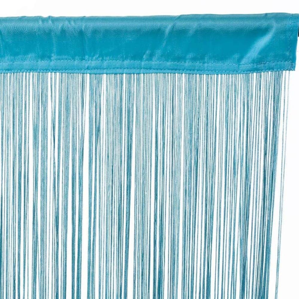 Rideau à fils bleu 90x200