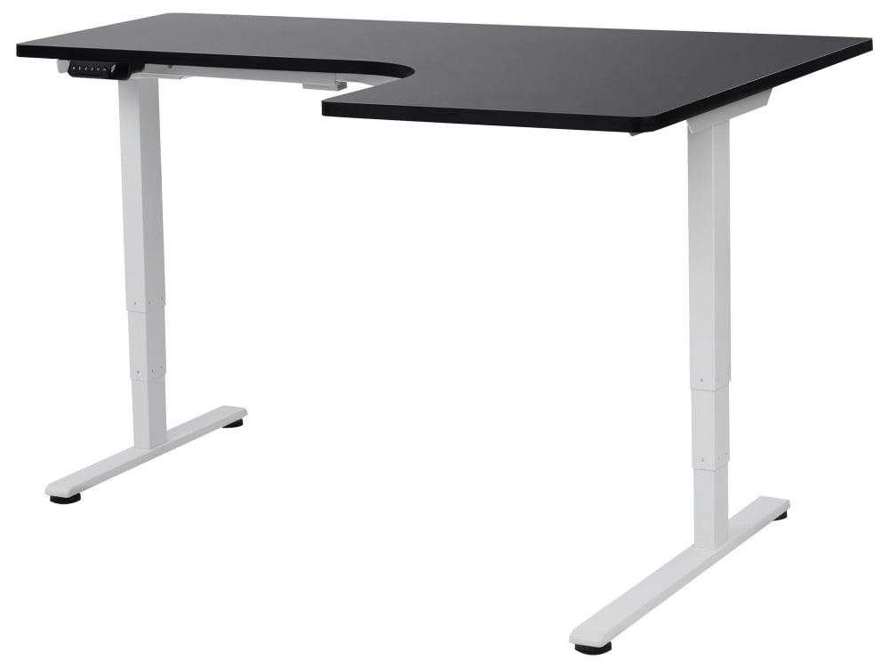 Table à hauteur ajustable en métal noir 109x160 Table à hauteur ajustable en métal noir 109x160