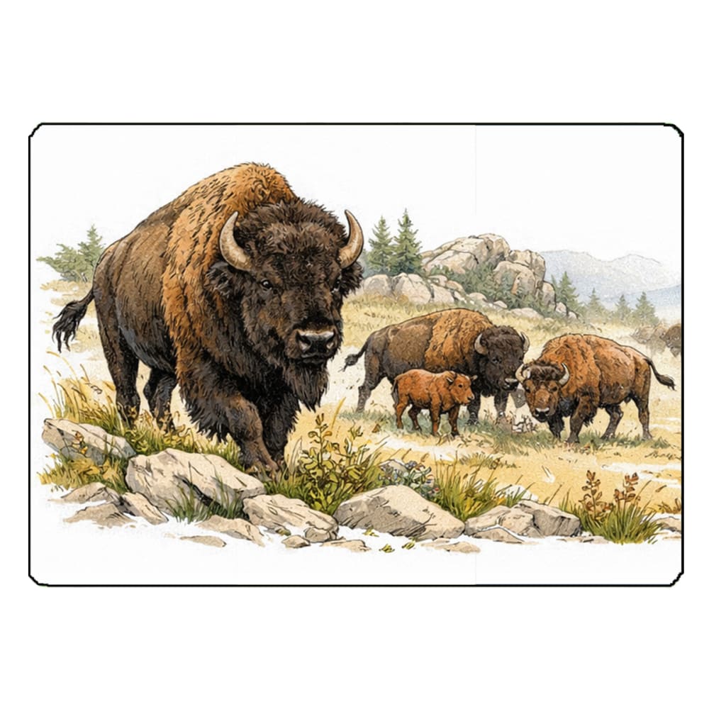Planche à découper verre bisons