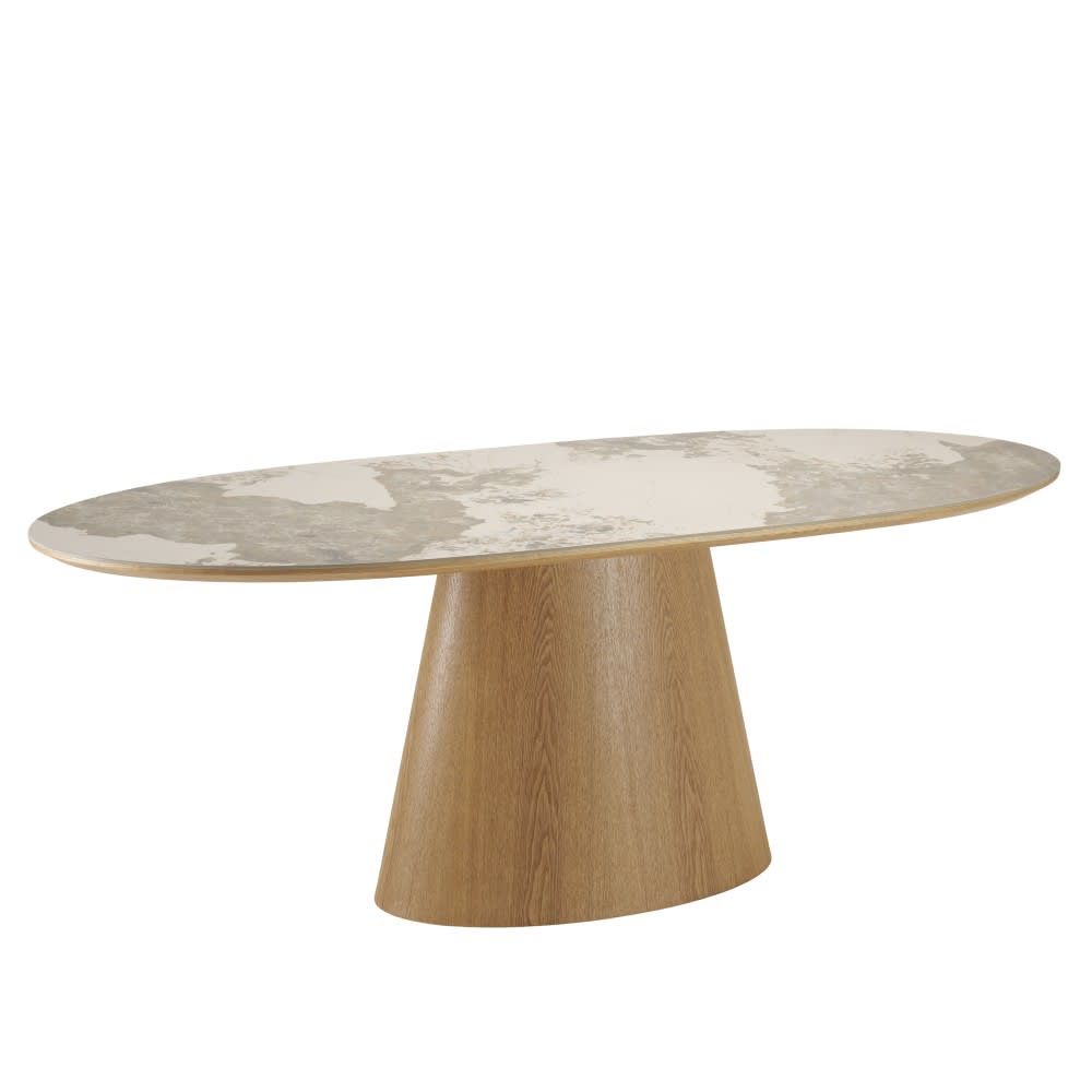 Esstisch 200 x 90 cm mit Keramikplatte - Maisons Du Monde