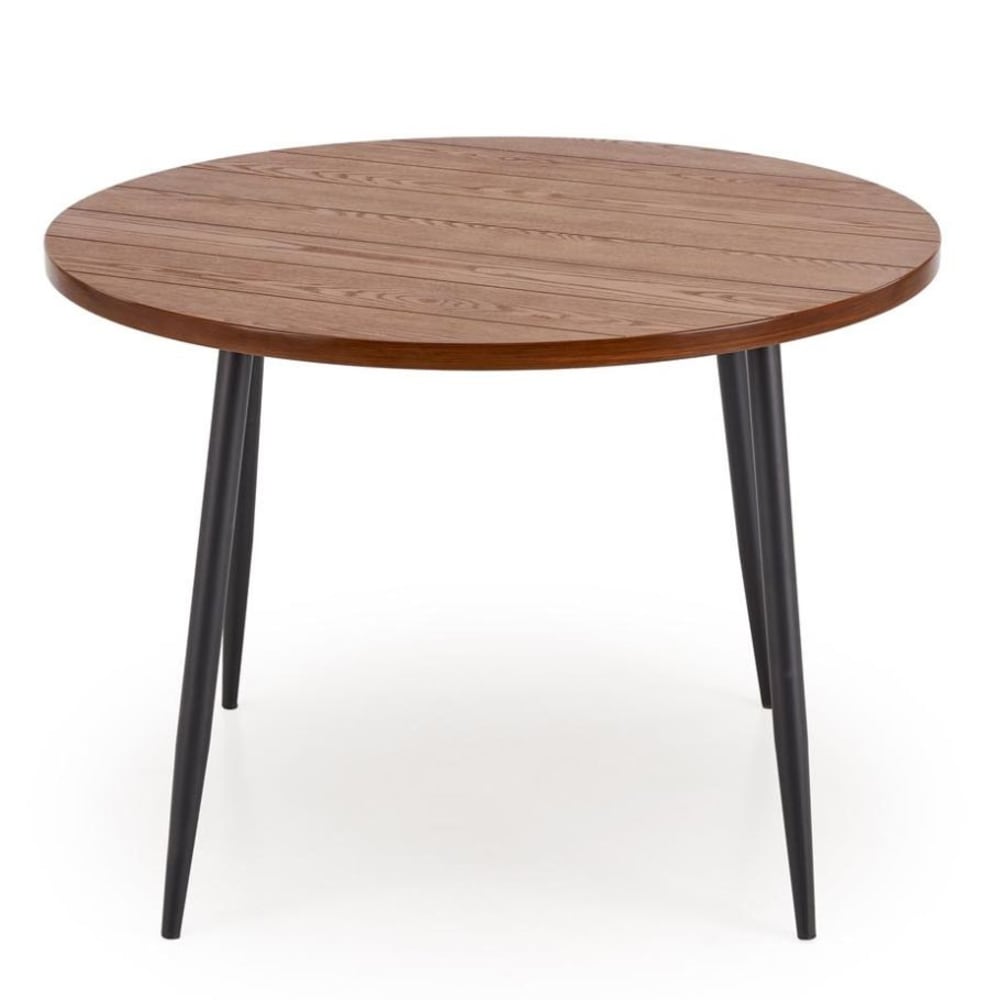 MSO Runder Esstisch aus Walnussholz, 105 cm style landhaus Braun