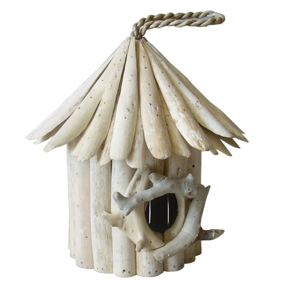 Nichoir maison à oiseaux en teck