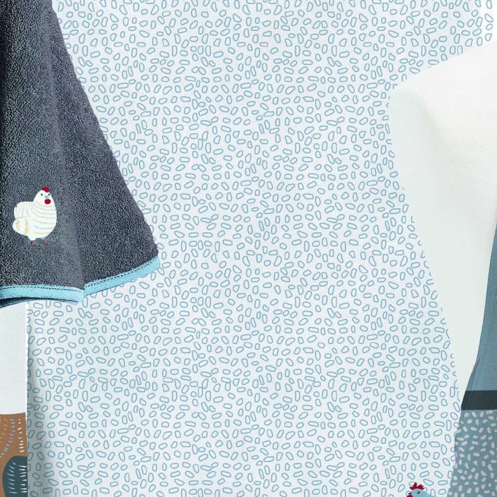 Torchon coton à motifs 70x50 cm