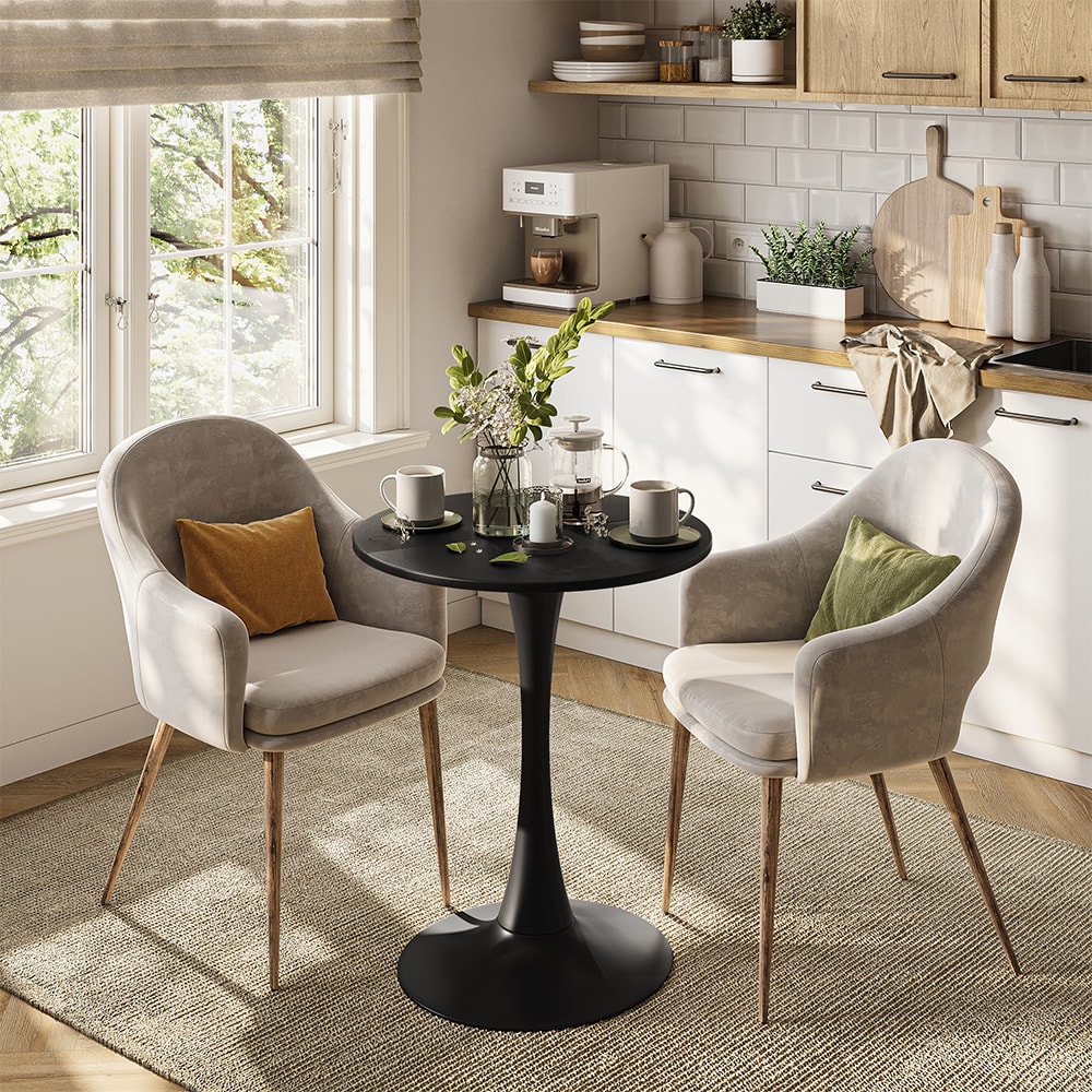 Esstisch Schwarz 60x73cm - Maisons Du Monde