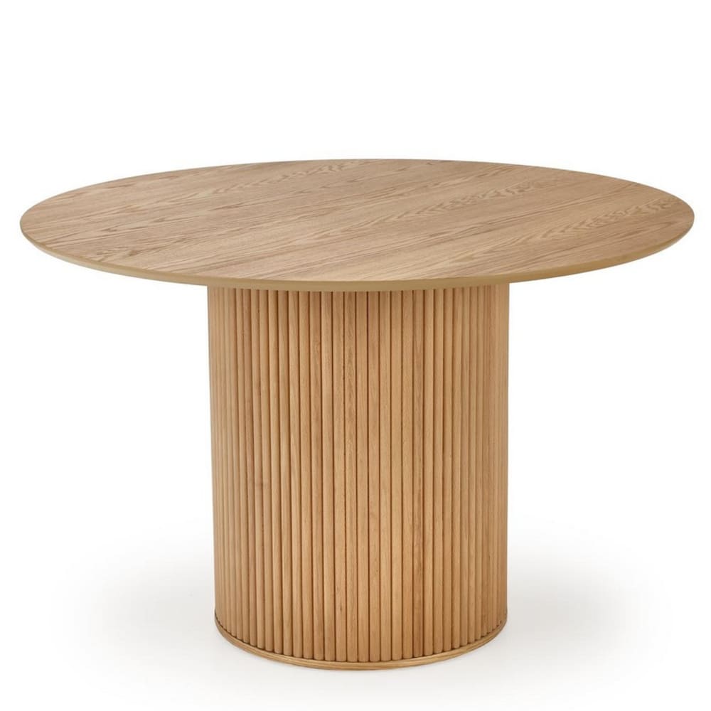 Table à manger design ronde bois 120cm