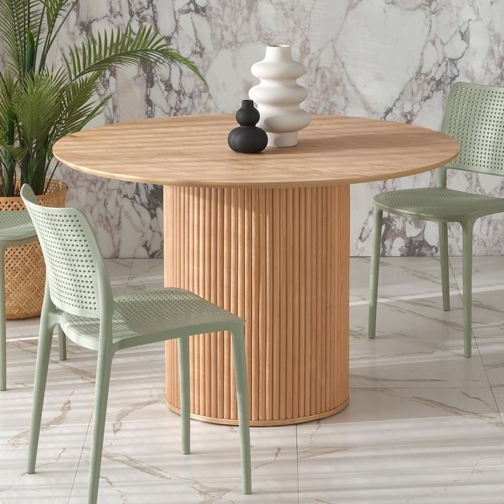 Runder Design-Esstisch aus Holz, 120 cm - Maisons Du Monde