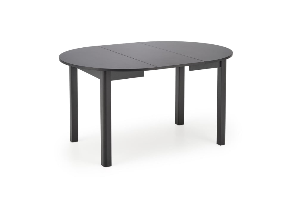 Schwarzer ausziehbarer runder Esstisch 100 cm - Maisons Du Monde