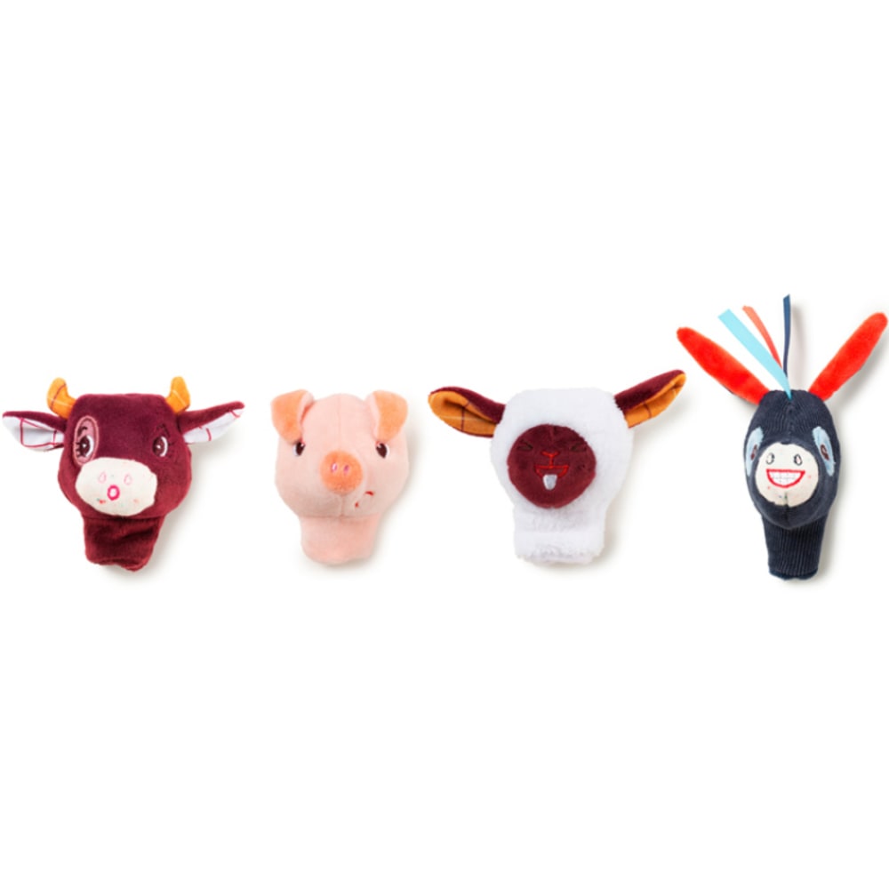LILLIPUTIENS Set mit 4 Fingerpuppen für Kinder von Lilliputiens. Mehrfarbig
