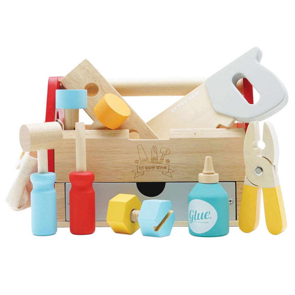 Le Toy Van 11-Teiliger Werkzeugkasten 3+ MEHRFARBIG HOLZ Kinder