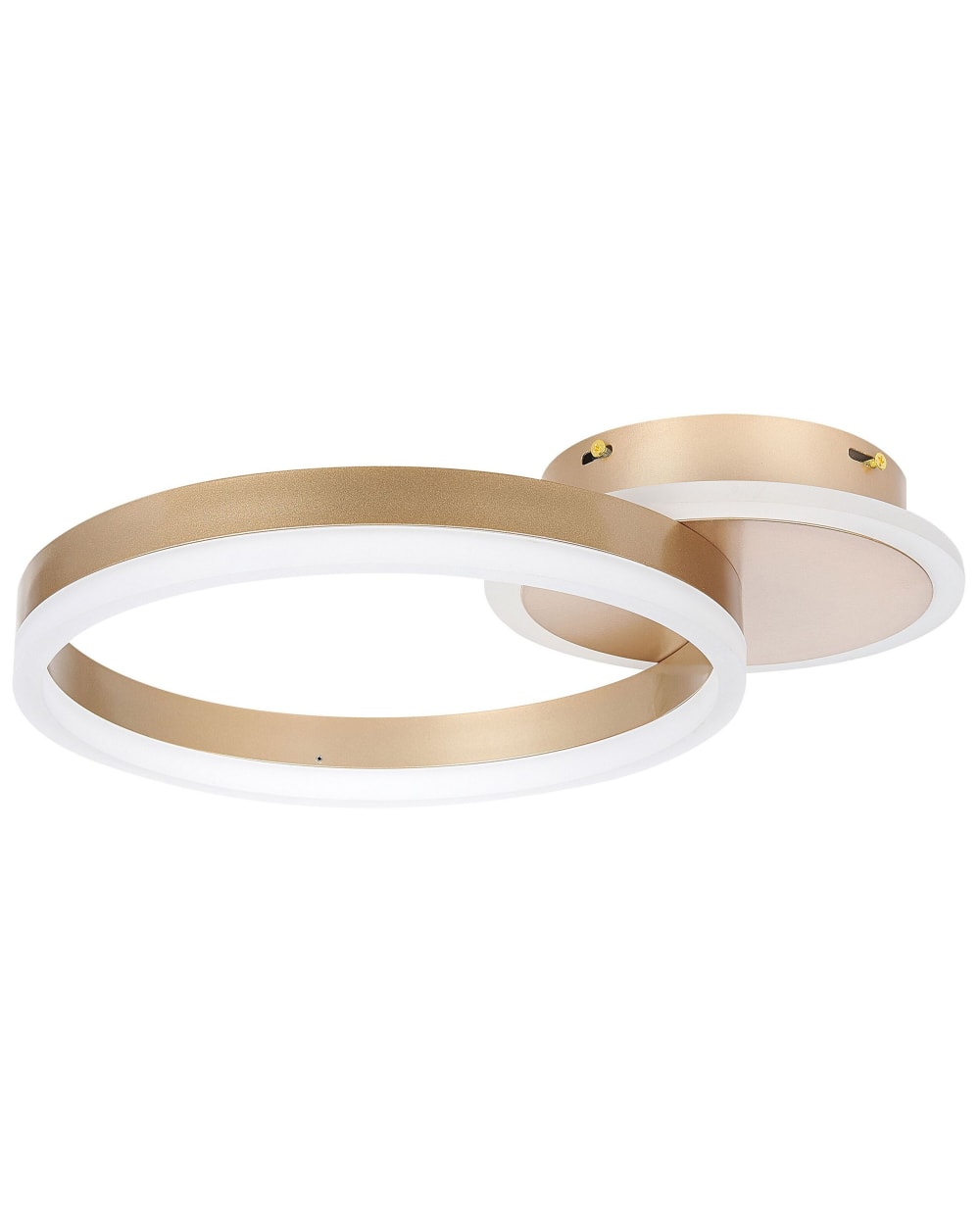 Plafonnier à led métal doré