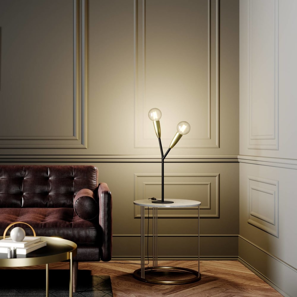 Lampe à poser en métal noir — vue 3