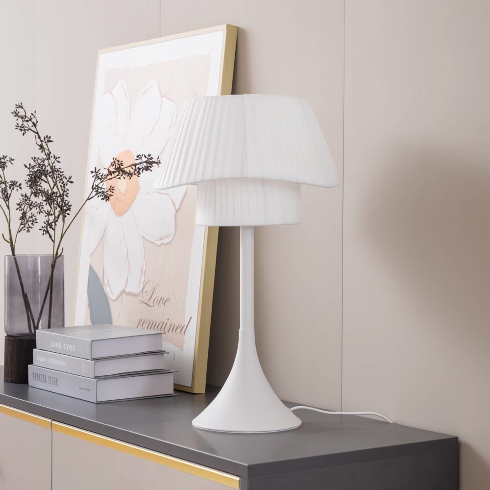 Lampe à poser en métal blanc — vue 4