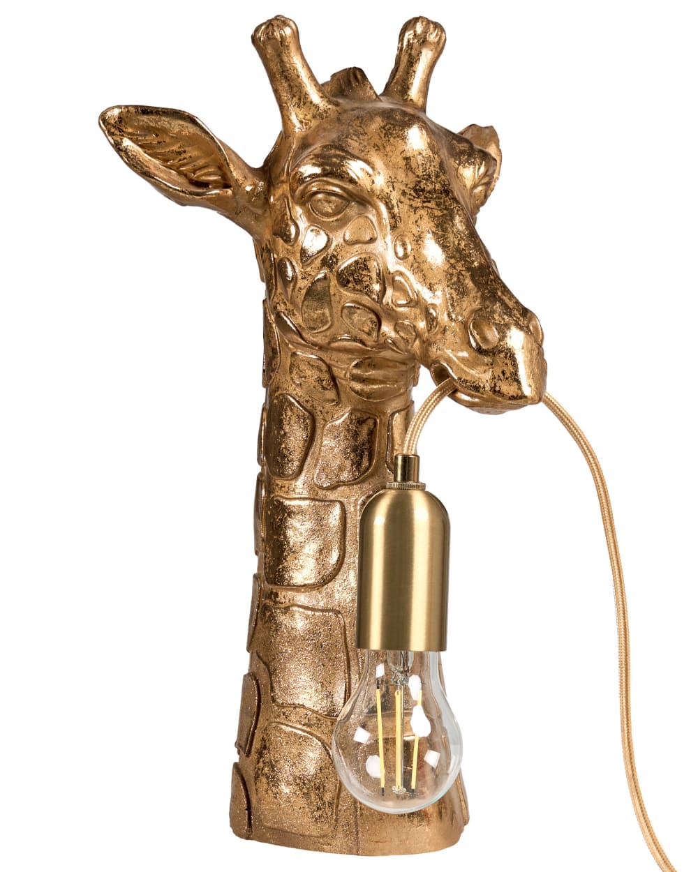 Beliani Tischleuchte aus Kunststoff 40cm, gold style classic chic - -