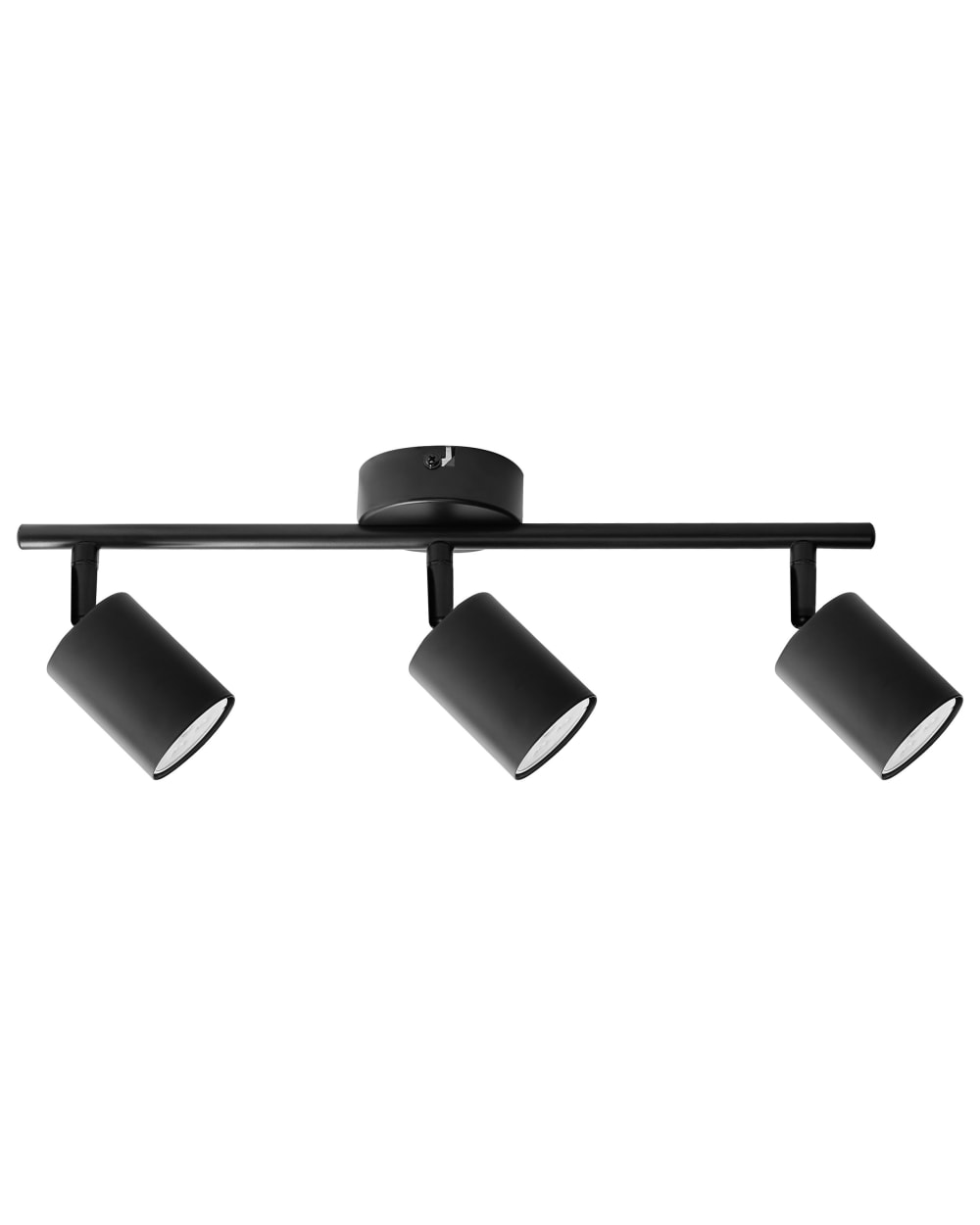 lampara de 3 focos  metal negro